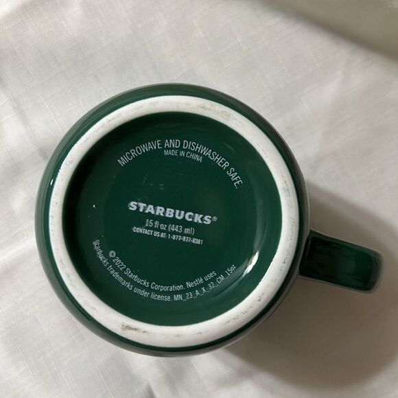 Starbucks 15 oz 443 ml Teal Green White SB Logo Coffee Tea Mug - Picture 4 of 4